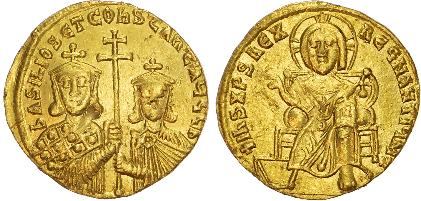 Basil I (AD 867-886) AV Solidus, Constantinople, 4.45g.
