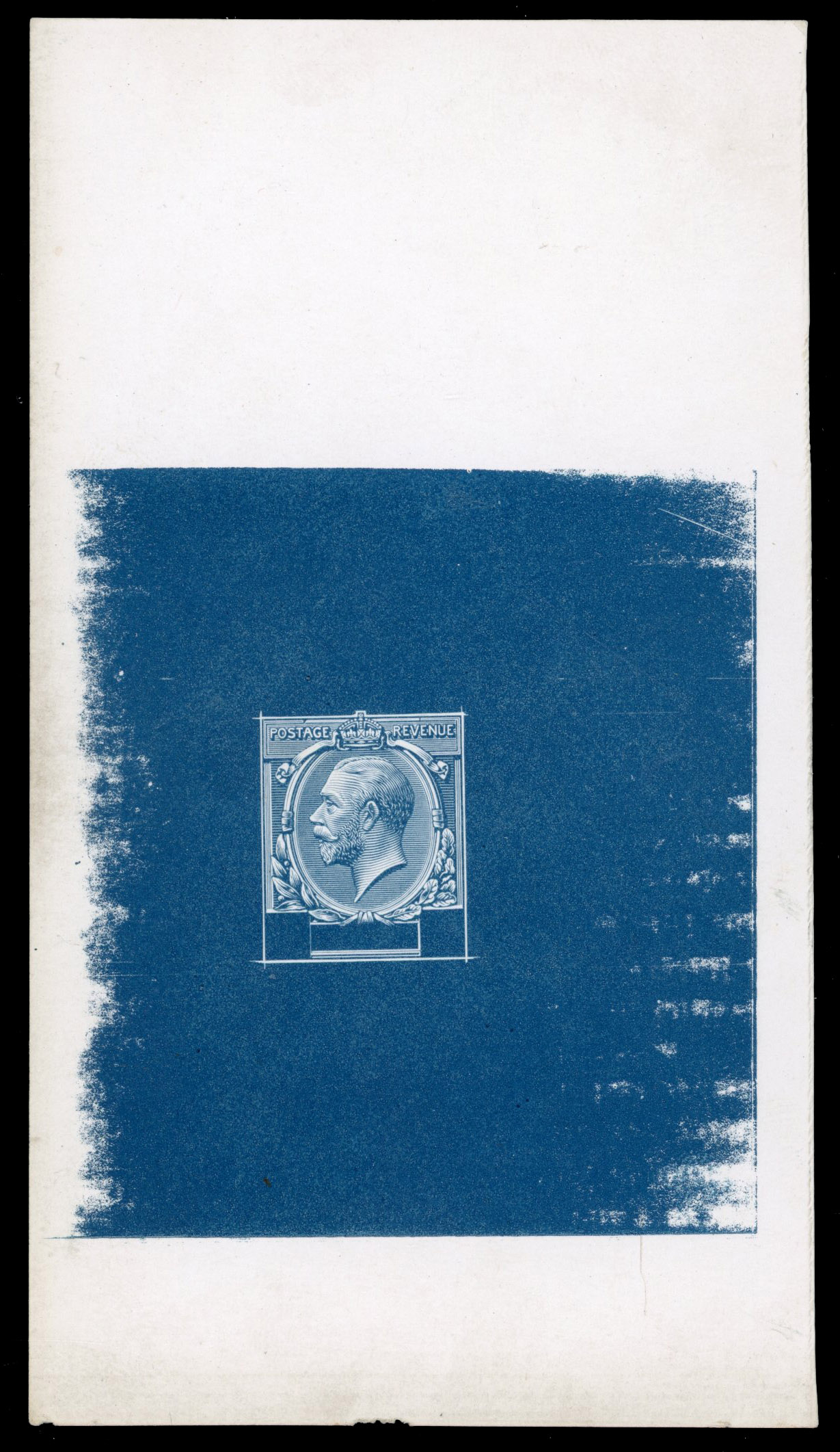 GB 1912 1d and 2½d master Die Proof in blue, For SG 357
