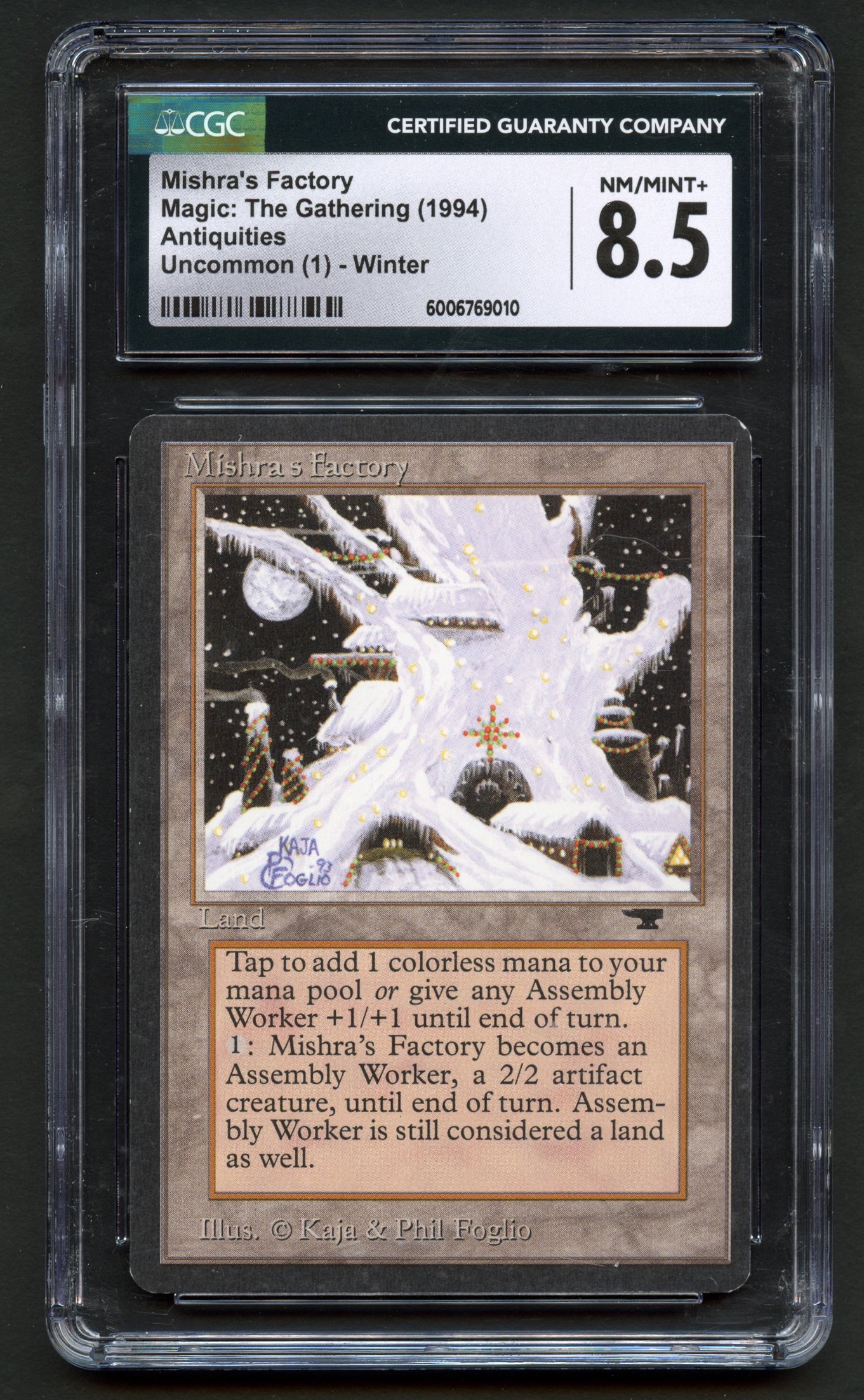 CGC 8.5 Mishra's Factory Winter - Antiquities 1994