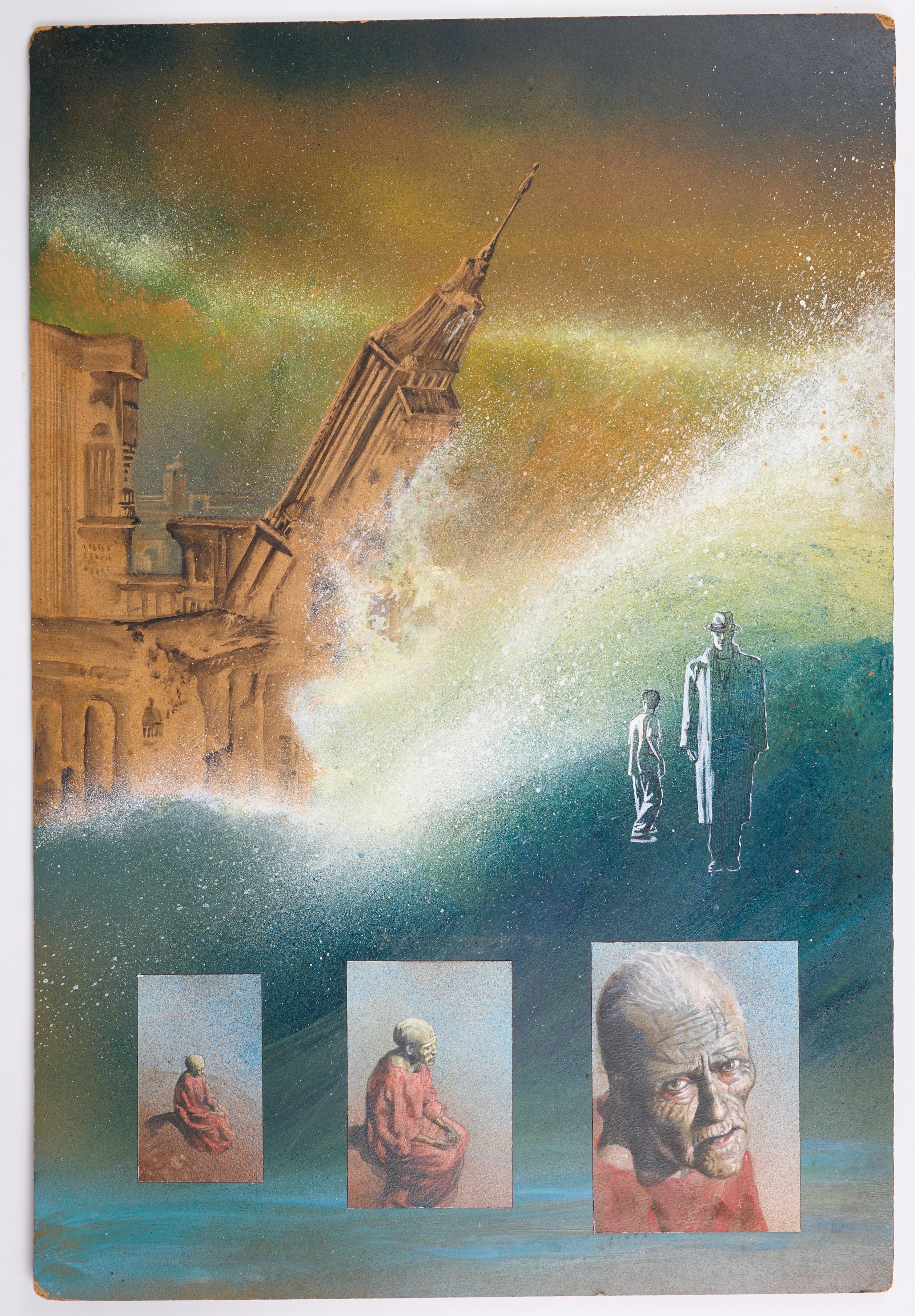 John Bolton The Books Of Magic #1 The Invisible Labyrinth Story Art Page 26 (DC, 1990)