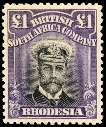 Rhodesia £1 SG 243 grey-black and lilac mint