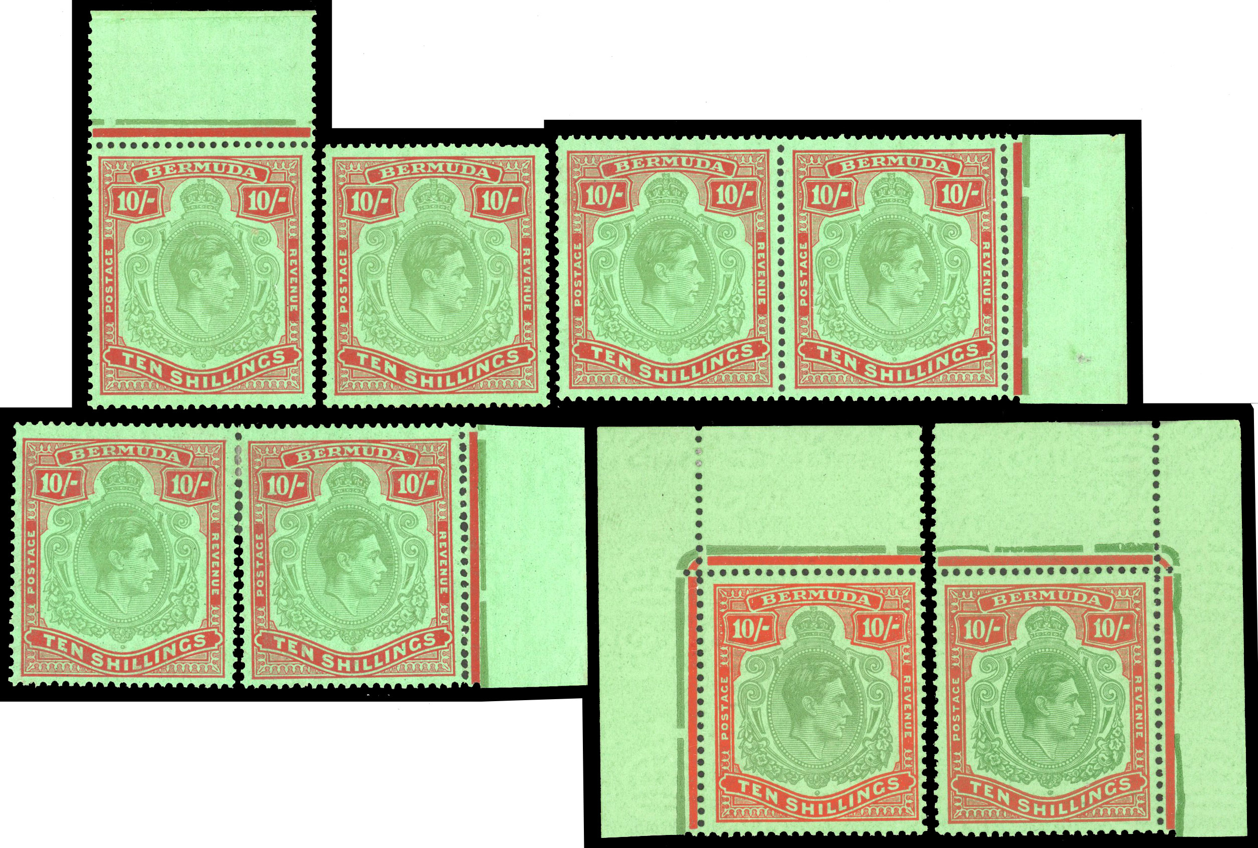 1938-53 10s mainly unmounted mint selection