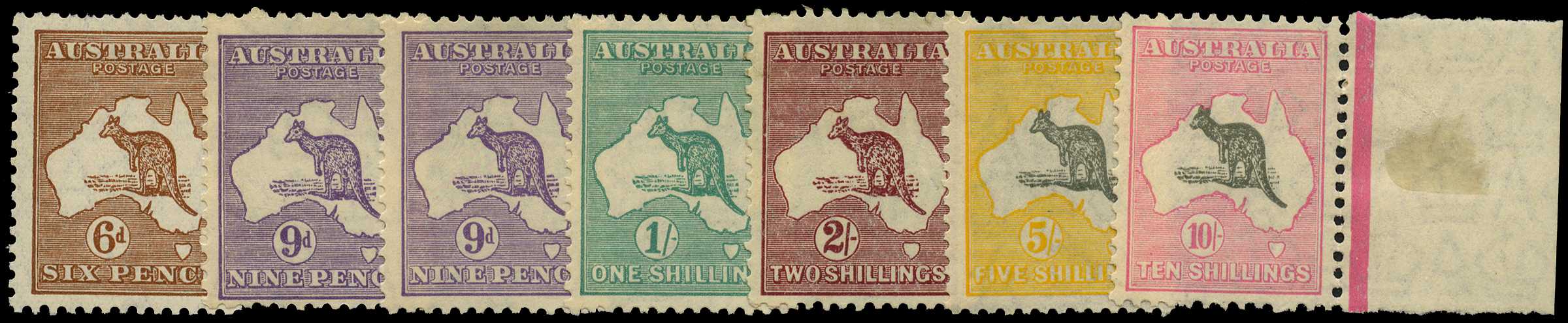 Small Multiple Watermark: 1929-30 part set of...