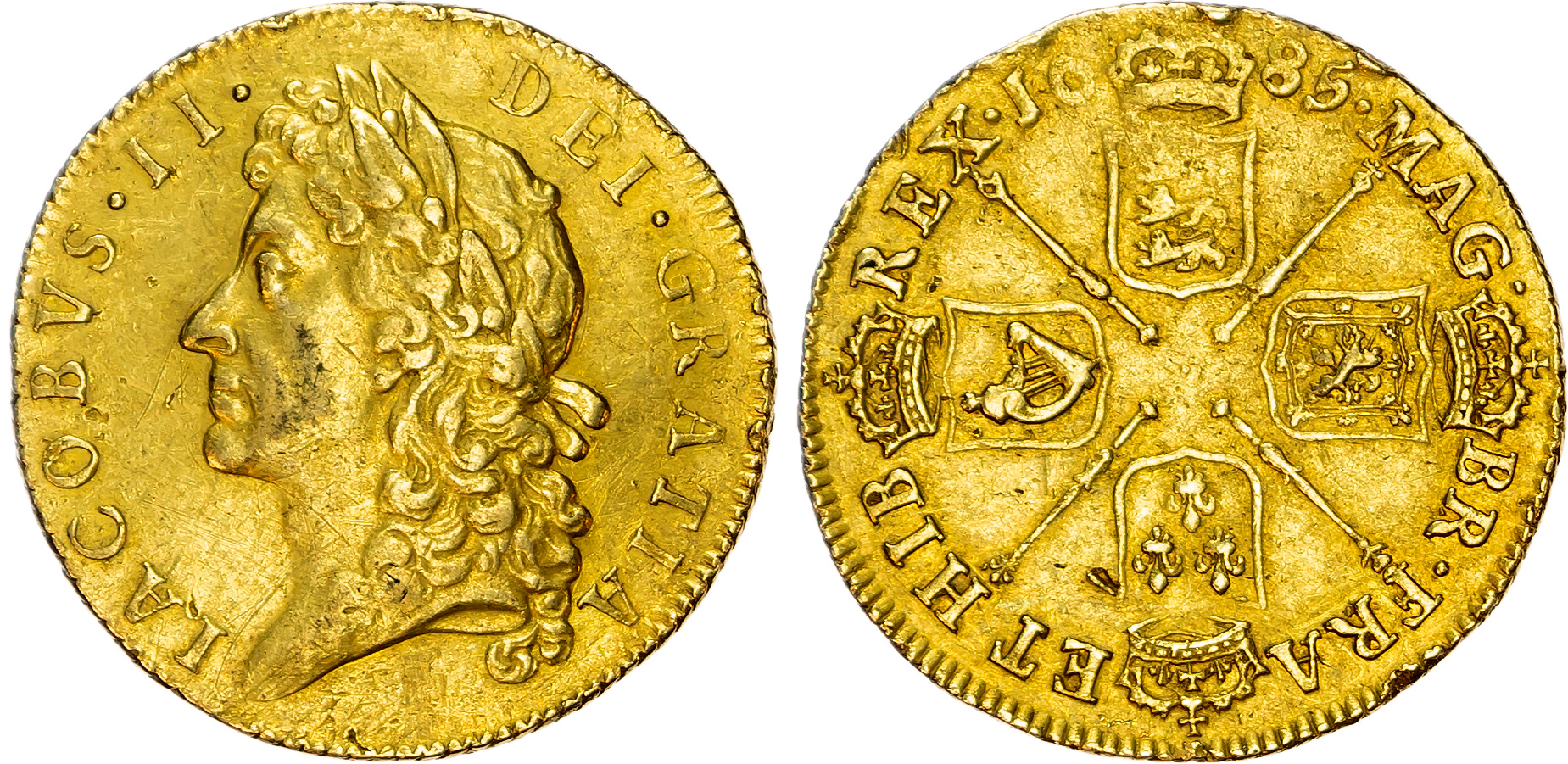 James II (1685-1688) Guinea, 1685.