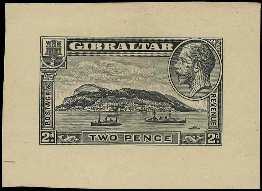1931-33 "Rock" 2d deep grey proof...