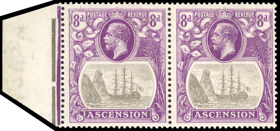Ascension SG 17d pair mint