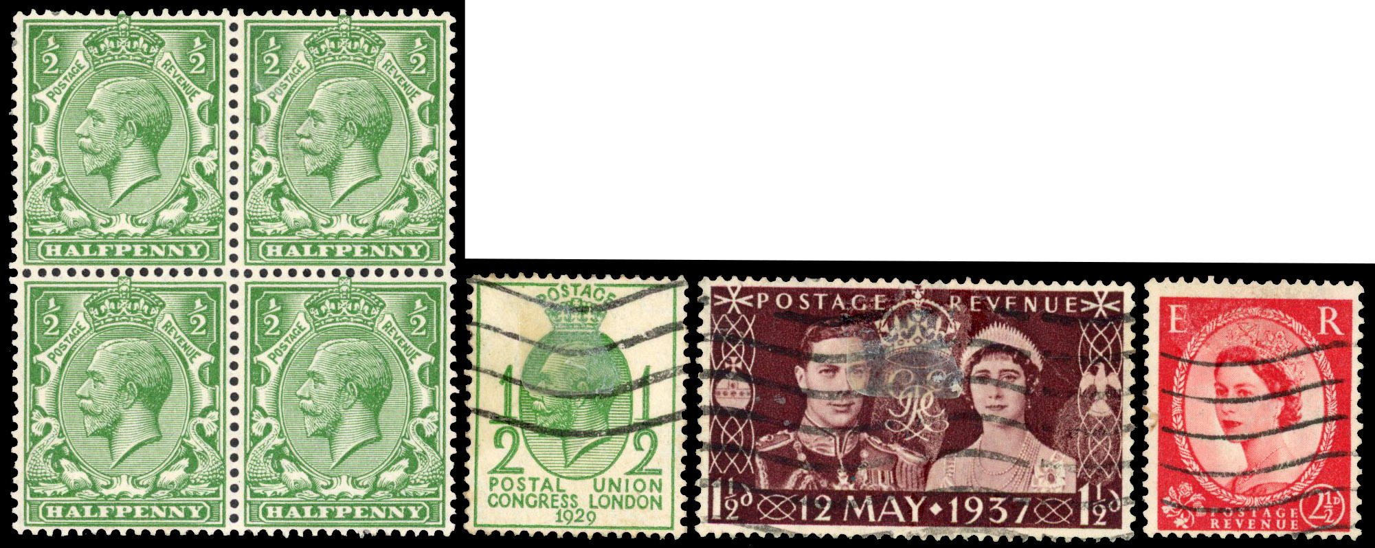 1924-37 Wattses of Manchester underprints. Very fine group of King George V & VII