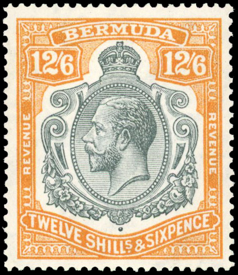 Postal Fiscal. 1937 12s6d grey and orange Revenue/Revenue Mint S.G. F1 cat £1,200