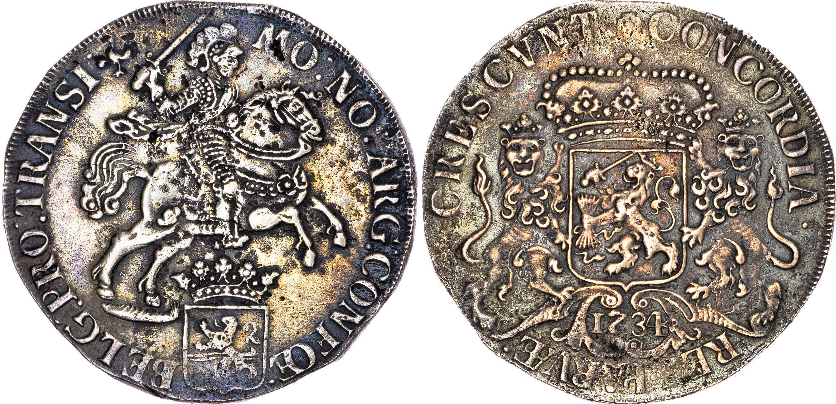 Low Countries, Overijssel, silver Ducaton, 1734