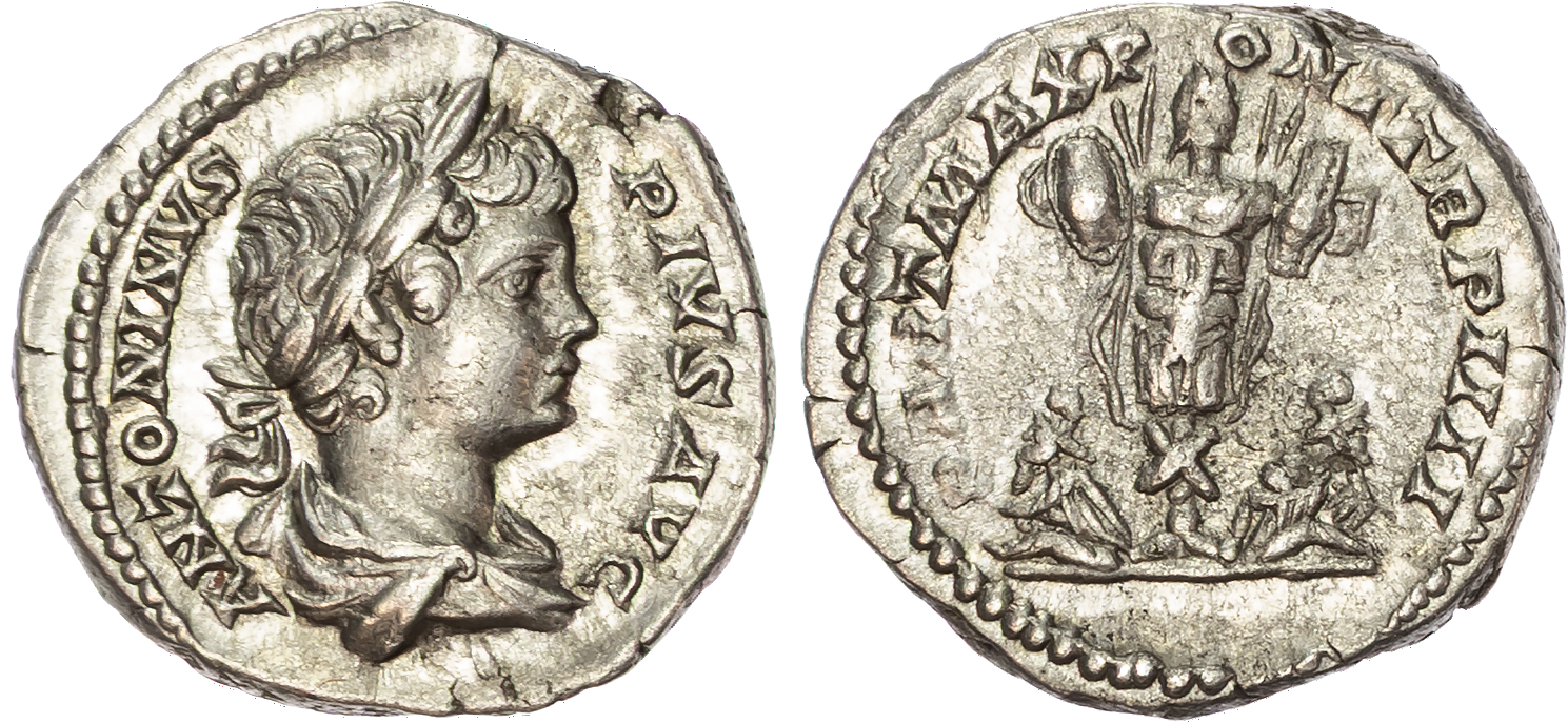 Caracalla (AD 198-217) AR Denarius, Rome, AD 202, 3.34g. 