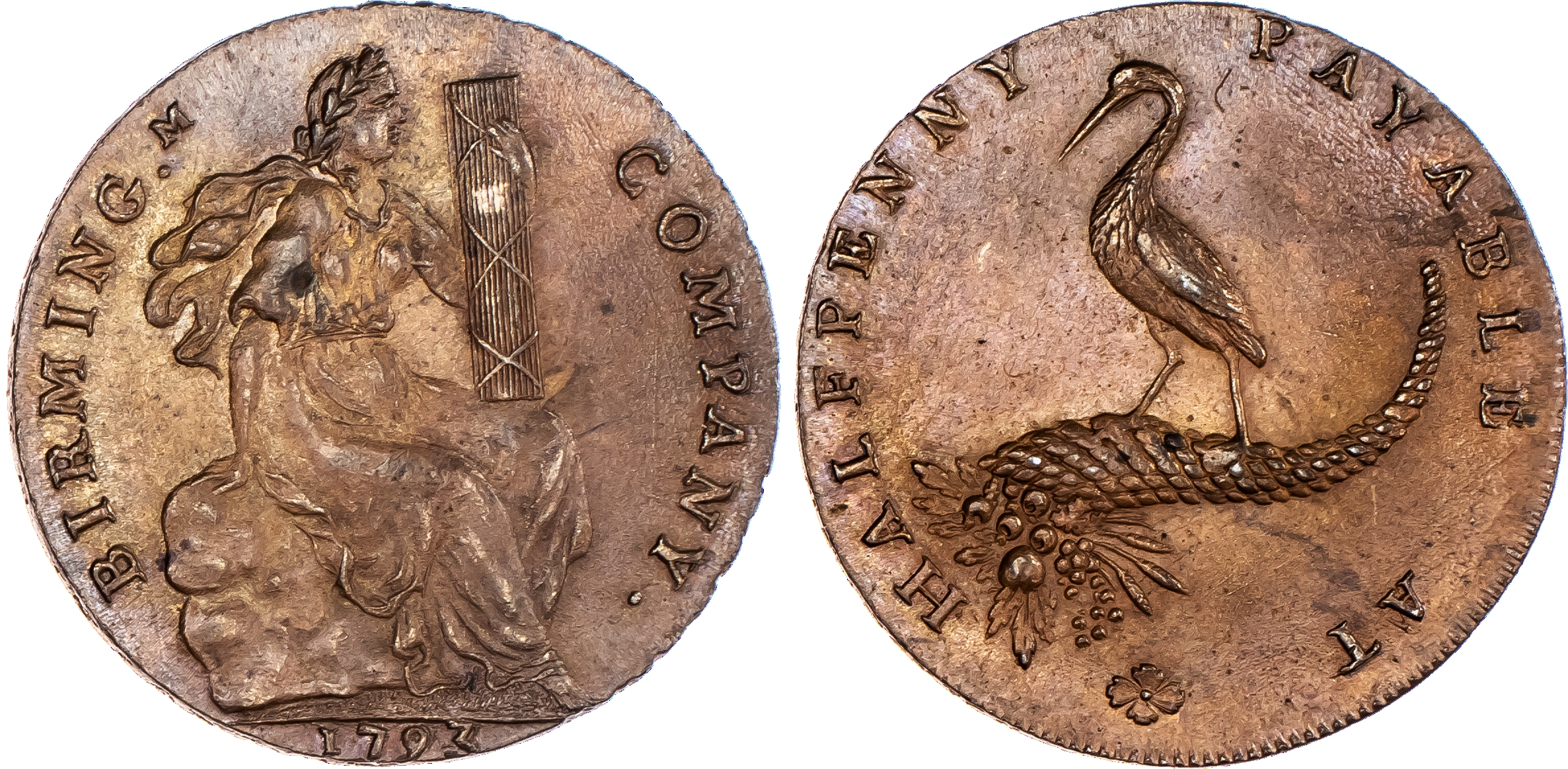 Birmingham, Birmingham Company Halfpenny...