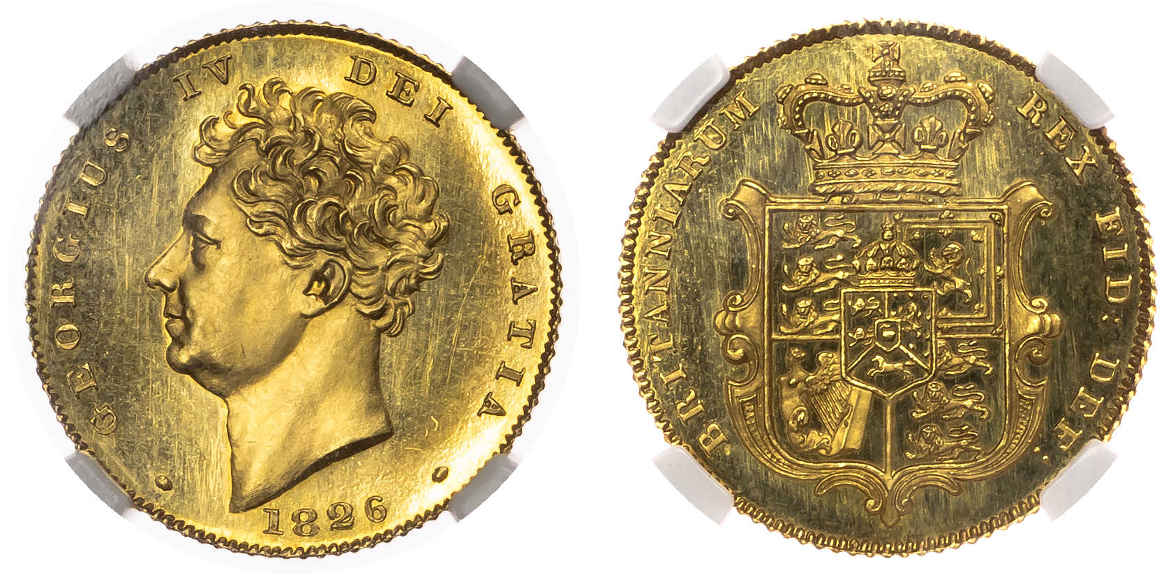 1826 George IV Proof Half-Sovereign - NGC PF64 Cameo