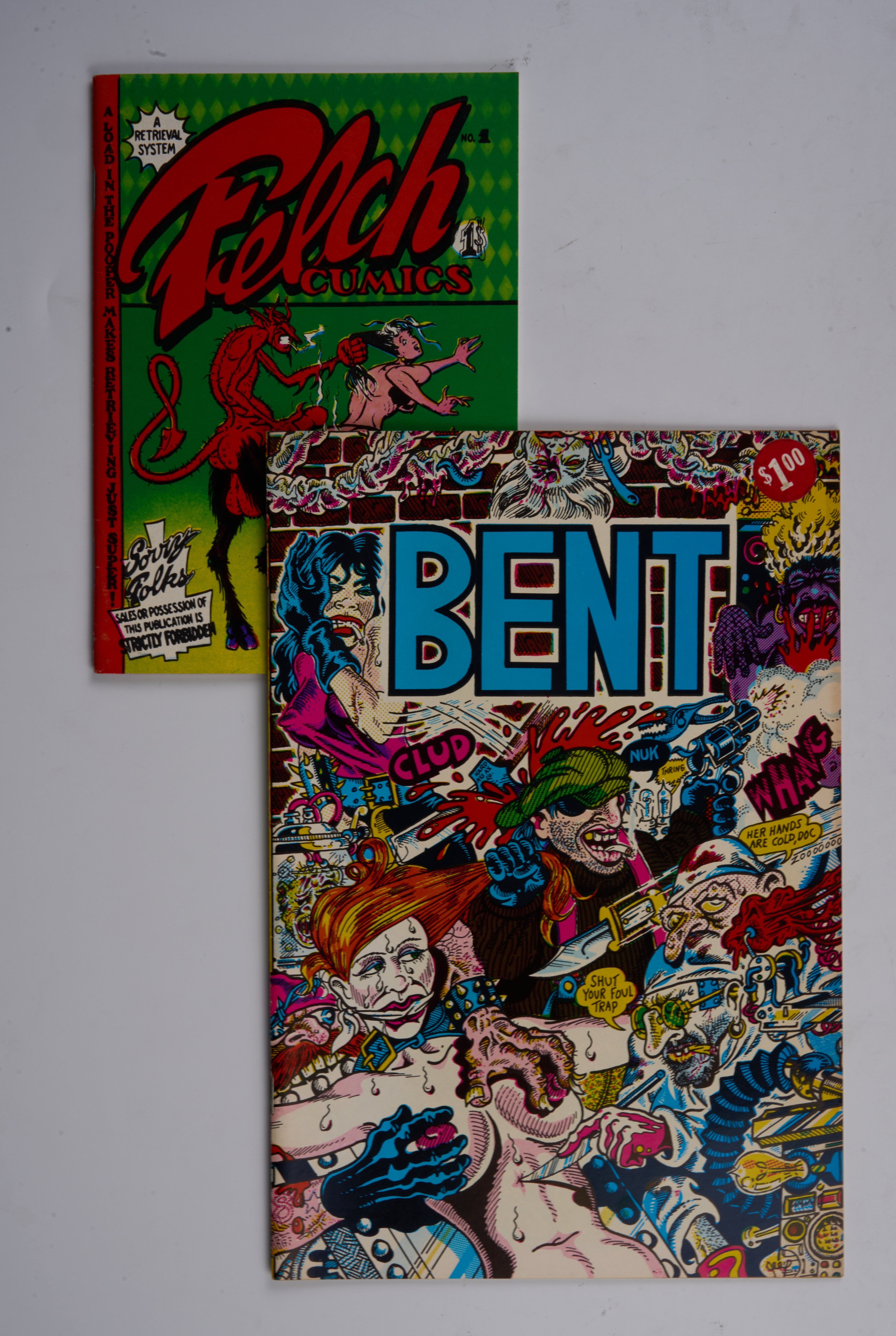 Underground: Felch C*mics, Cheech Wizard, Bent & The Checkered Demon (Keith Green/Print Mint/Last Gasp, 1971-78) Bundle of 6