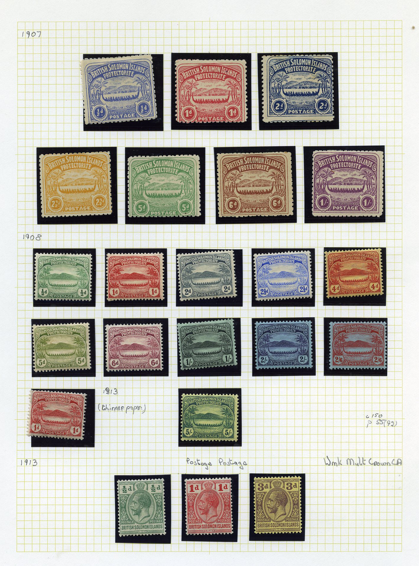 Mainly mint on leaves including 1907 to...