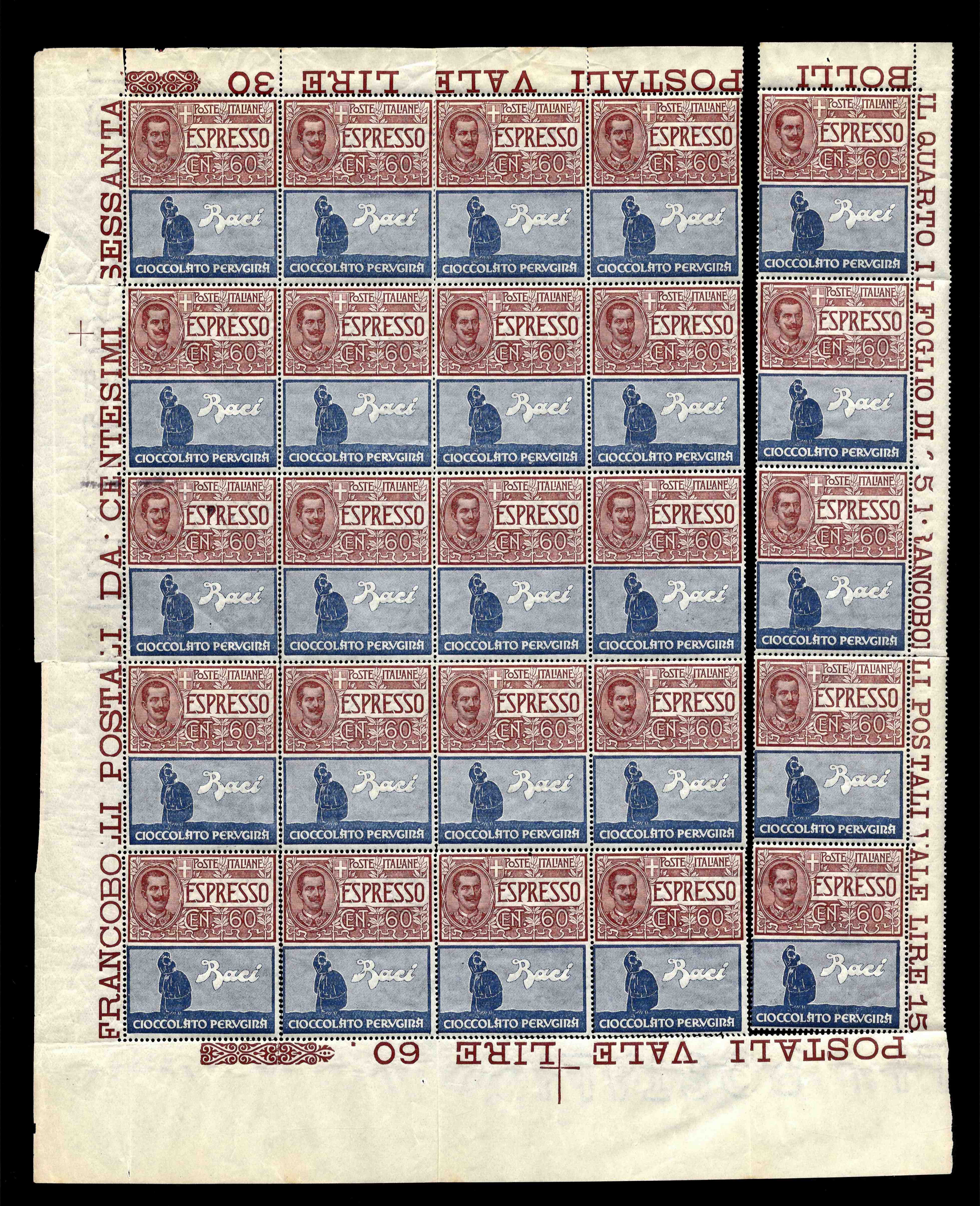 Italy 1924-25 Publicity stamps duplicated accumulation