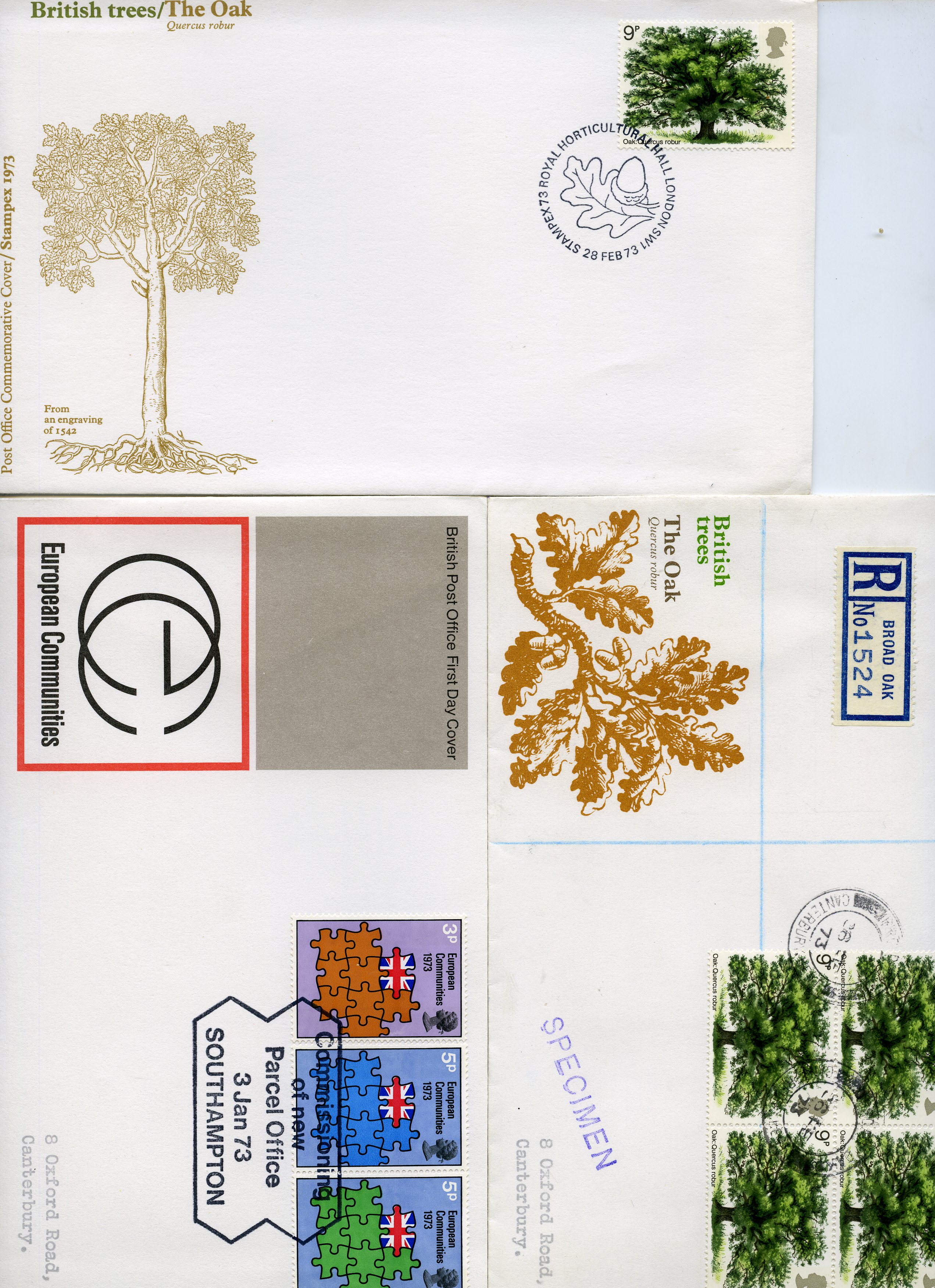 FIRST DAY COVERS: 1973 selection of...