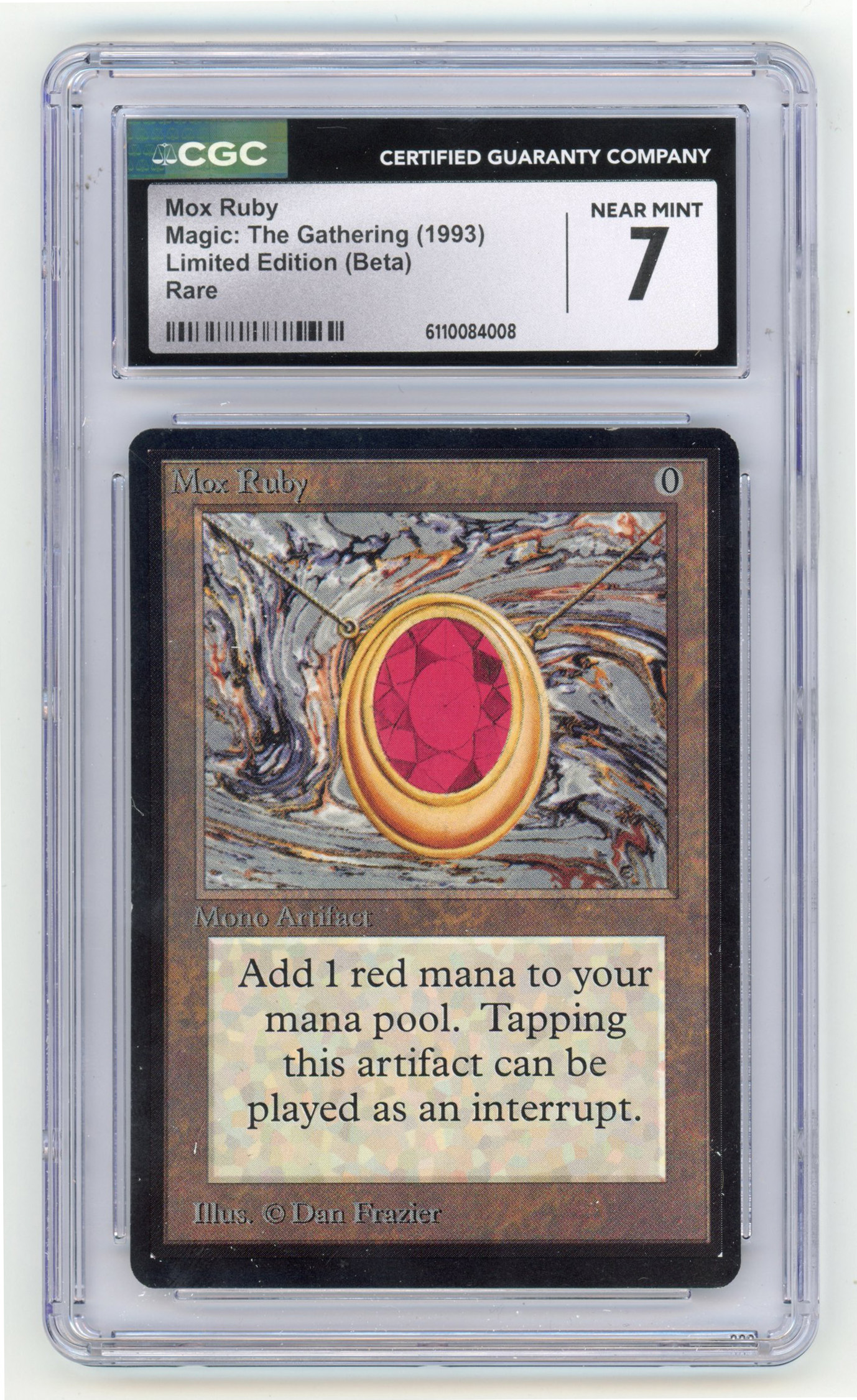 CGC 7 Mox Ruby - Limited Edition Beta