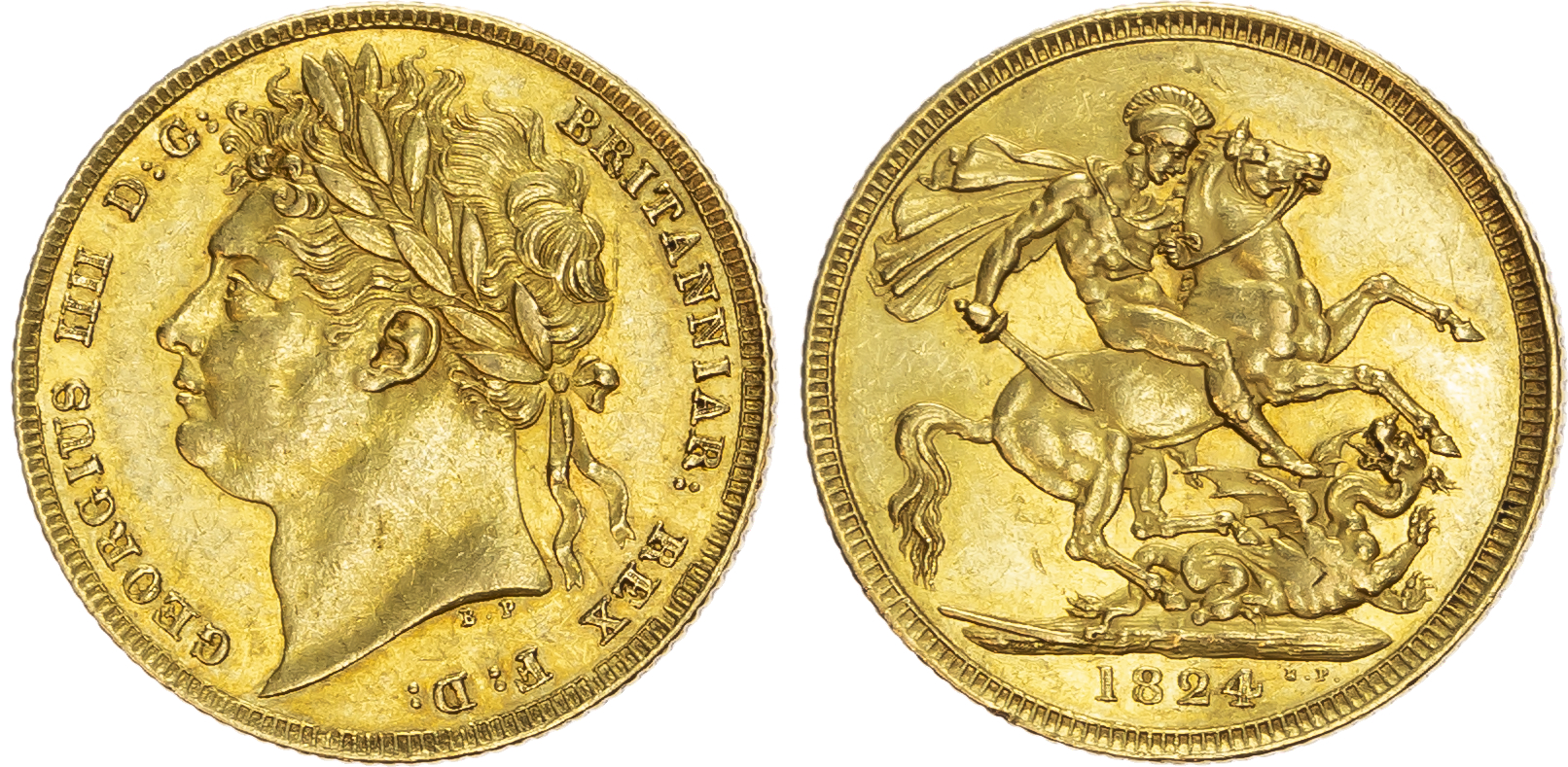 George IV (1820-1830) Sovereign, 1824. 