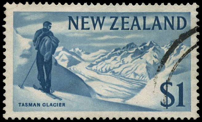 1970 $1 Tasman Glacier with watermark...