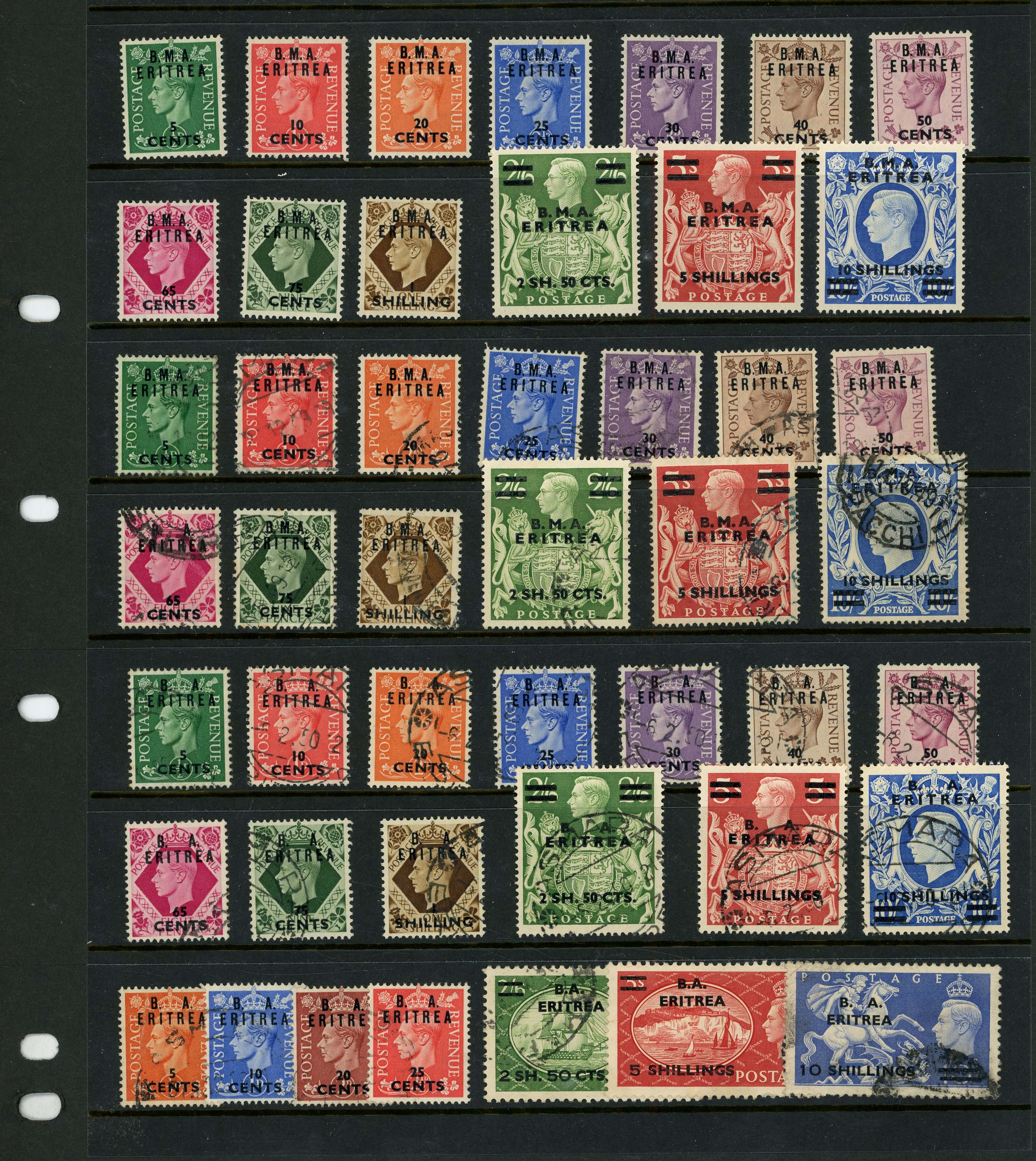 Small range on Hagners with 1948 set mint and used and 1950-1 sets used