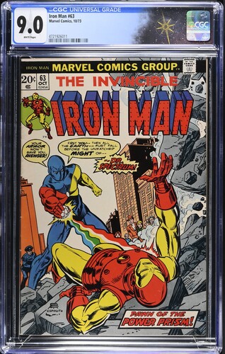 Iron Man #63 CGC 9.0 "Enter: Dr. Spectrum" (Marvel Comics, 1973) White pages