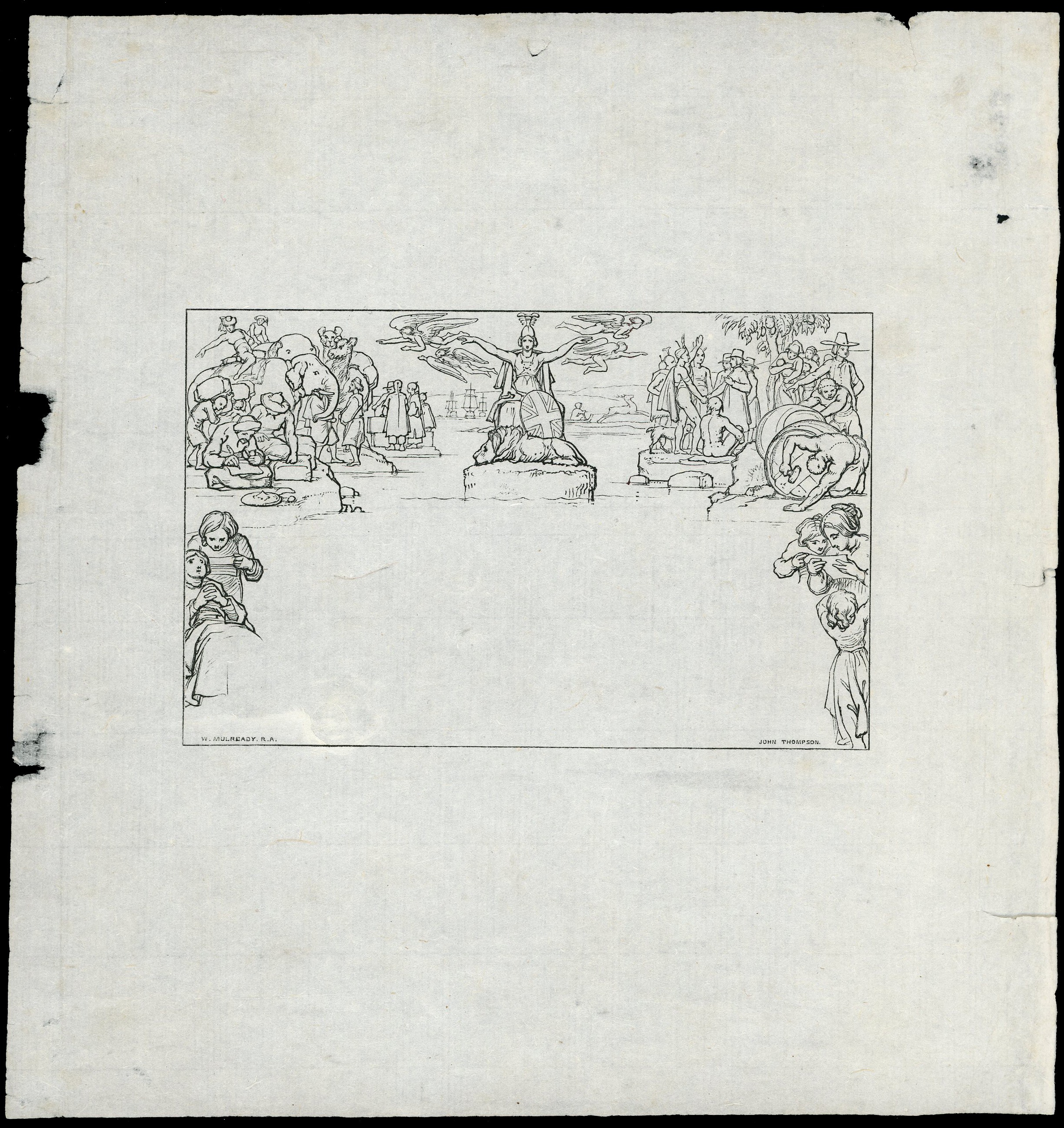 1840 1d Mulready Die Proof