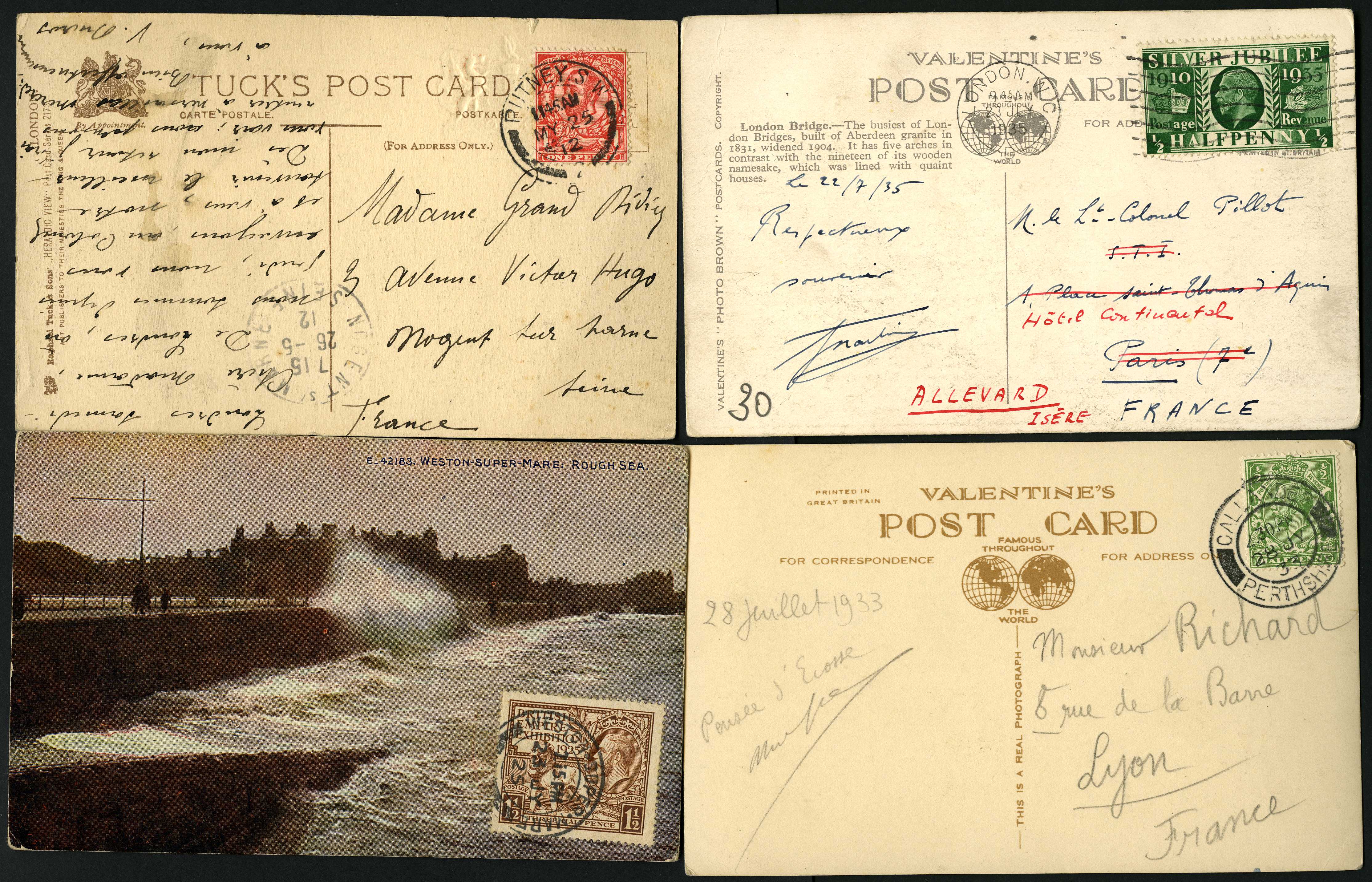 POSTAL HISTORY: King George V selection...