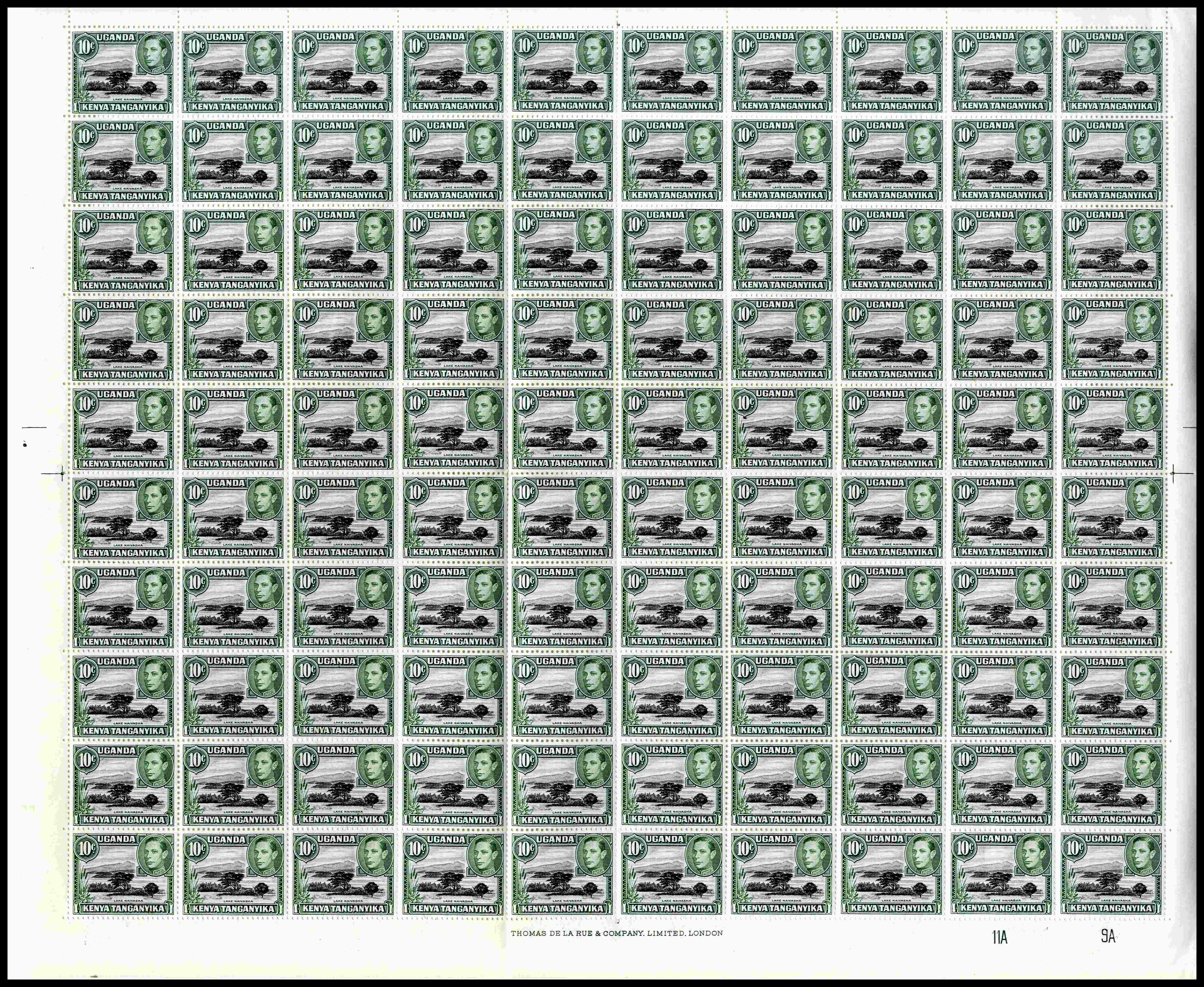 KUT SG 135d sheet mint