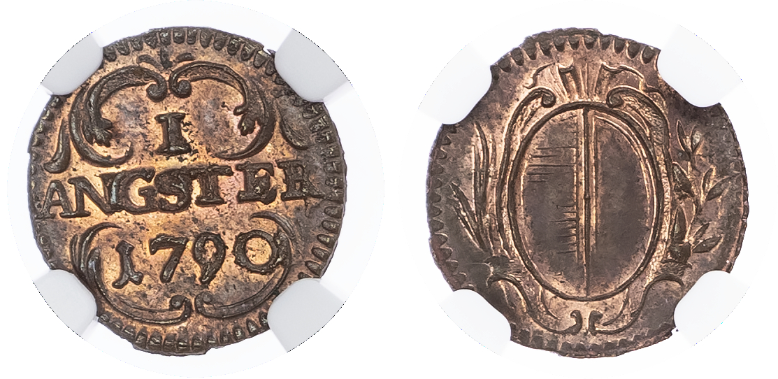 Switzerland, Cantonial. City of Lucern CU 1 Angster. 1790.