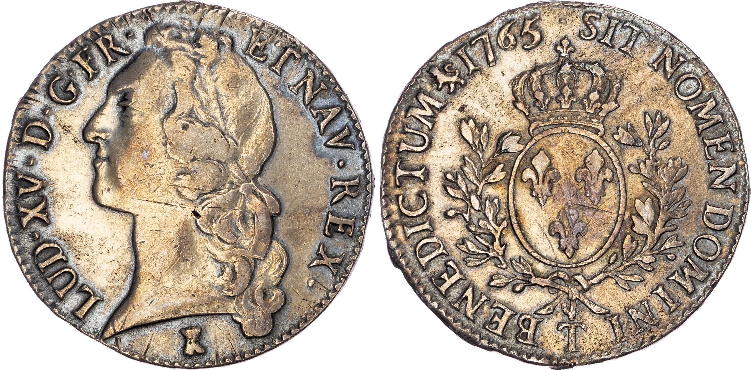 France, Louis XV (1715-1774), silver Écu aux branches d'olivier, 1765