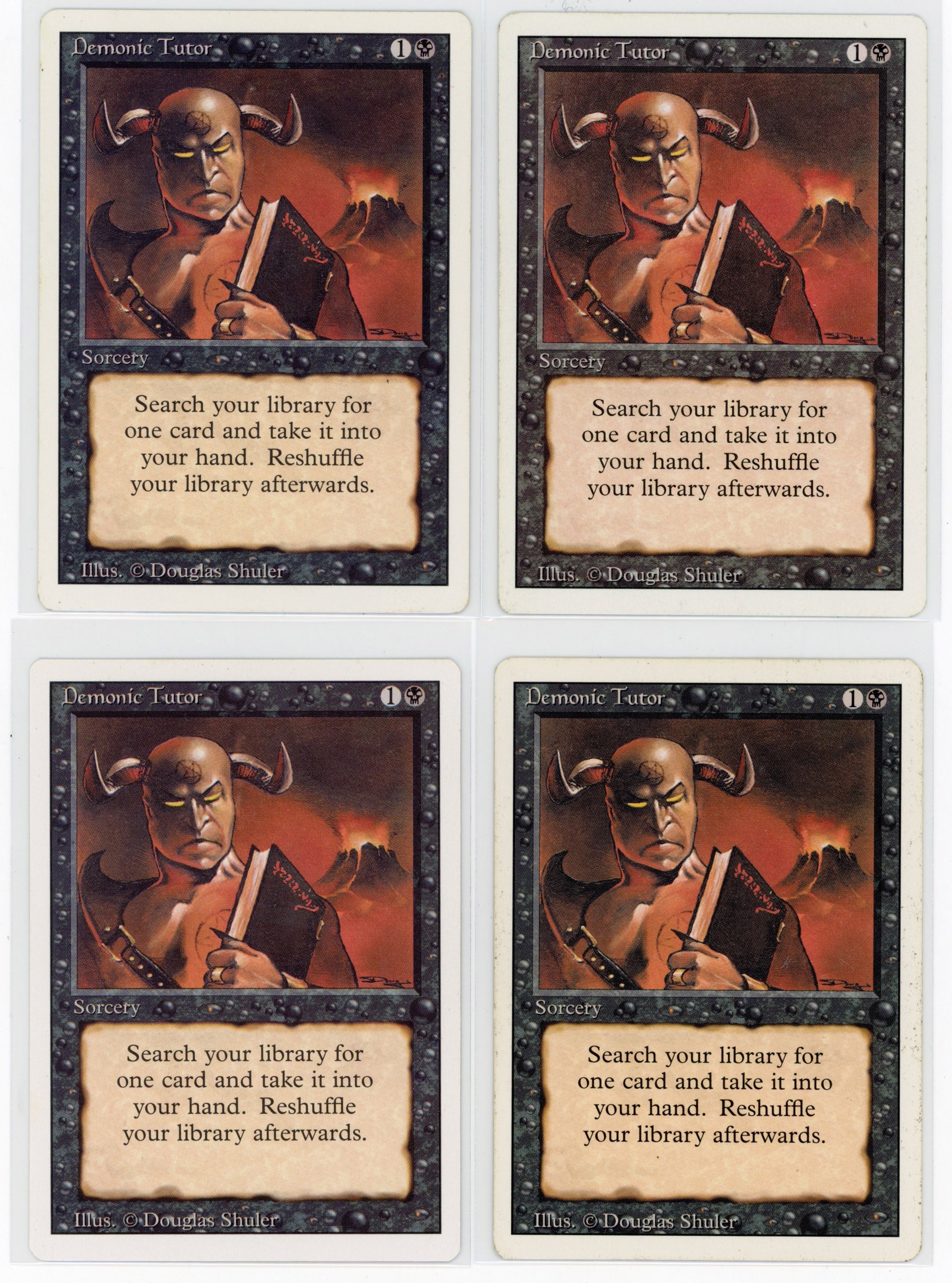 Playset of Demonic Tutor - Revised