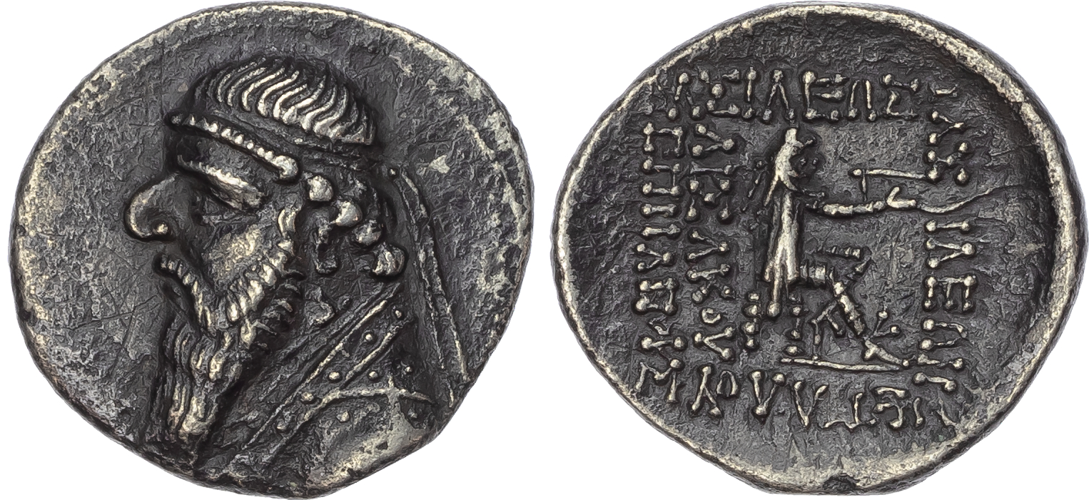 Kingdom of Parthia, Mithradates II (121-91 BC) AR Drachm, c. 109-96/5 BC, 3.67g. 