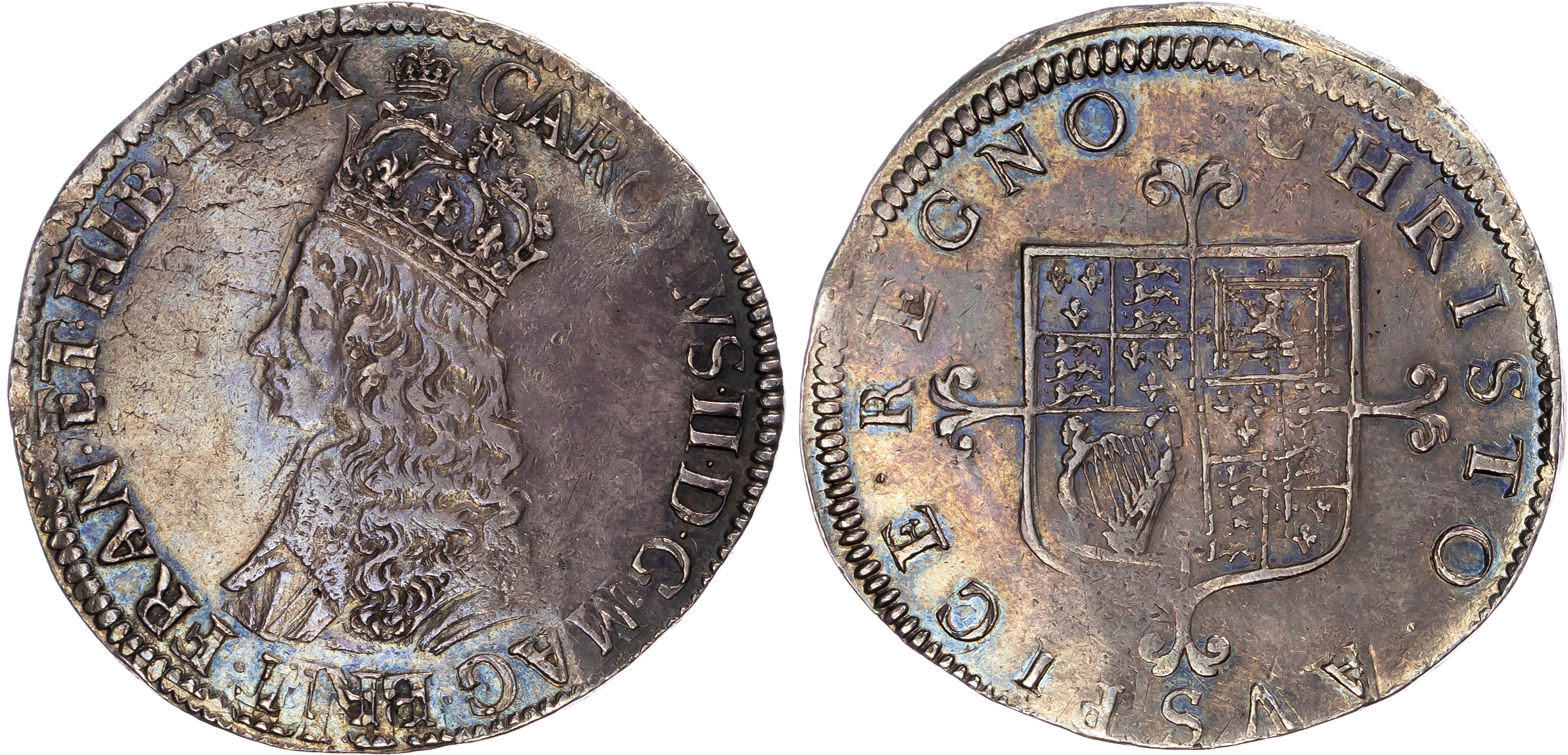Charles II (1660-1685), AR Halfcrown, First Issue, London (Tower) mint, mm. crown (1660-1662).