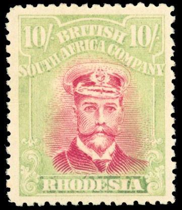 Rhodesia SG 309a very pale shades mint