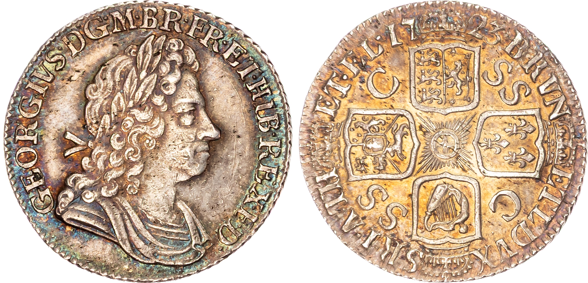 George I (1714-1727) Shilling, 1723, South Sea Company. 