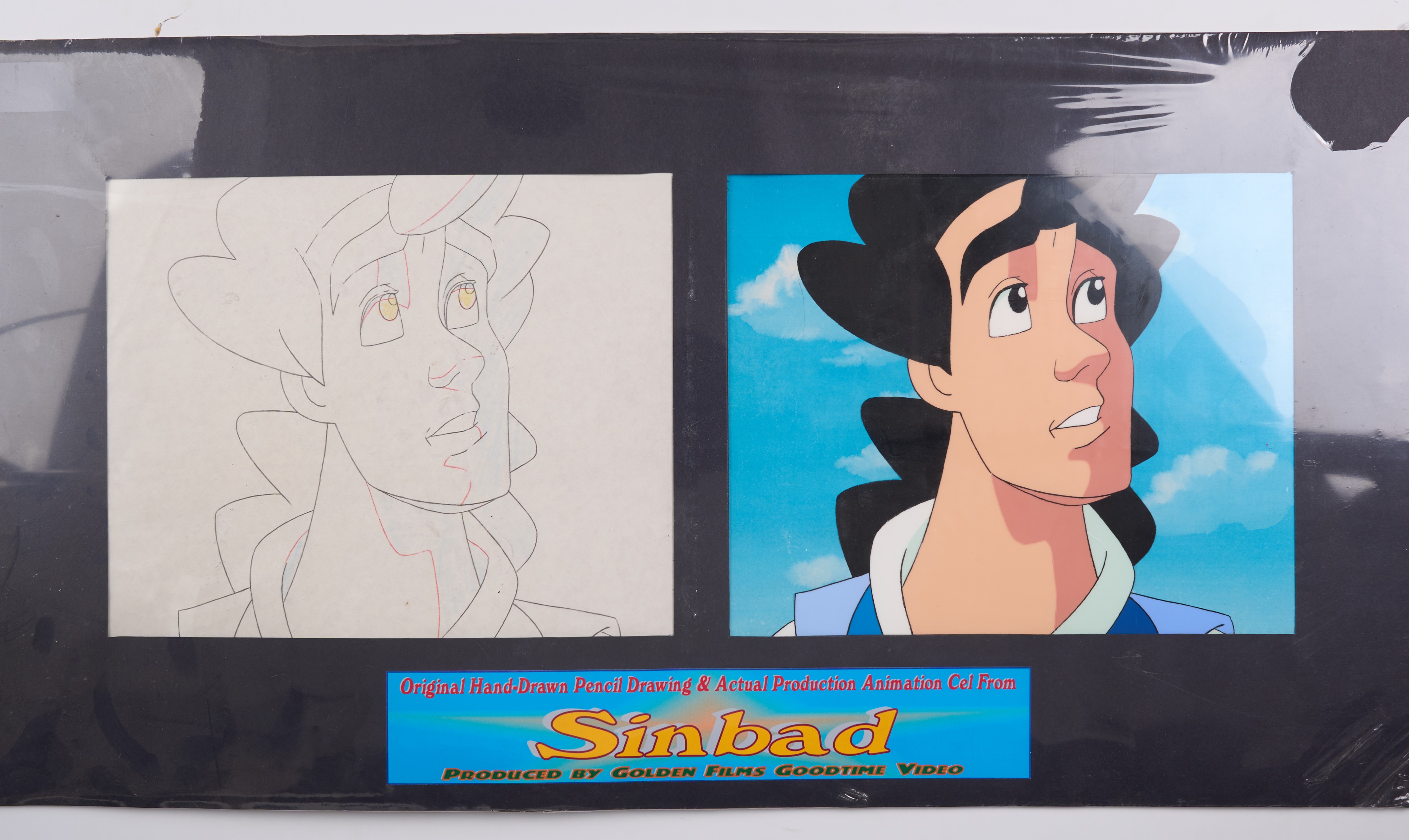 Sinbad and Three Musketeers Original Production Animation Cels And Pencil Drawings (Golden Films, 1992) Total 6