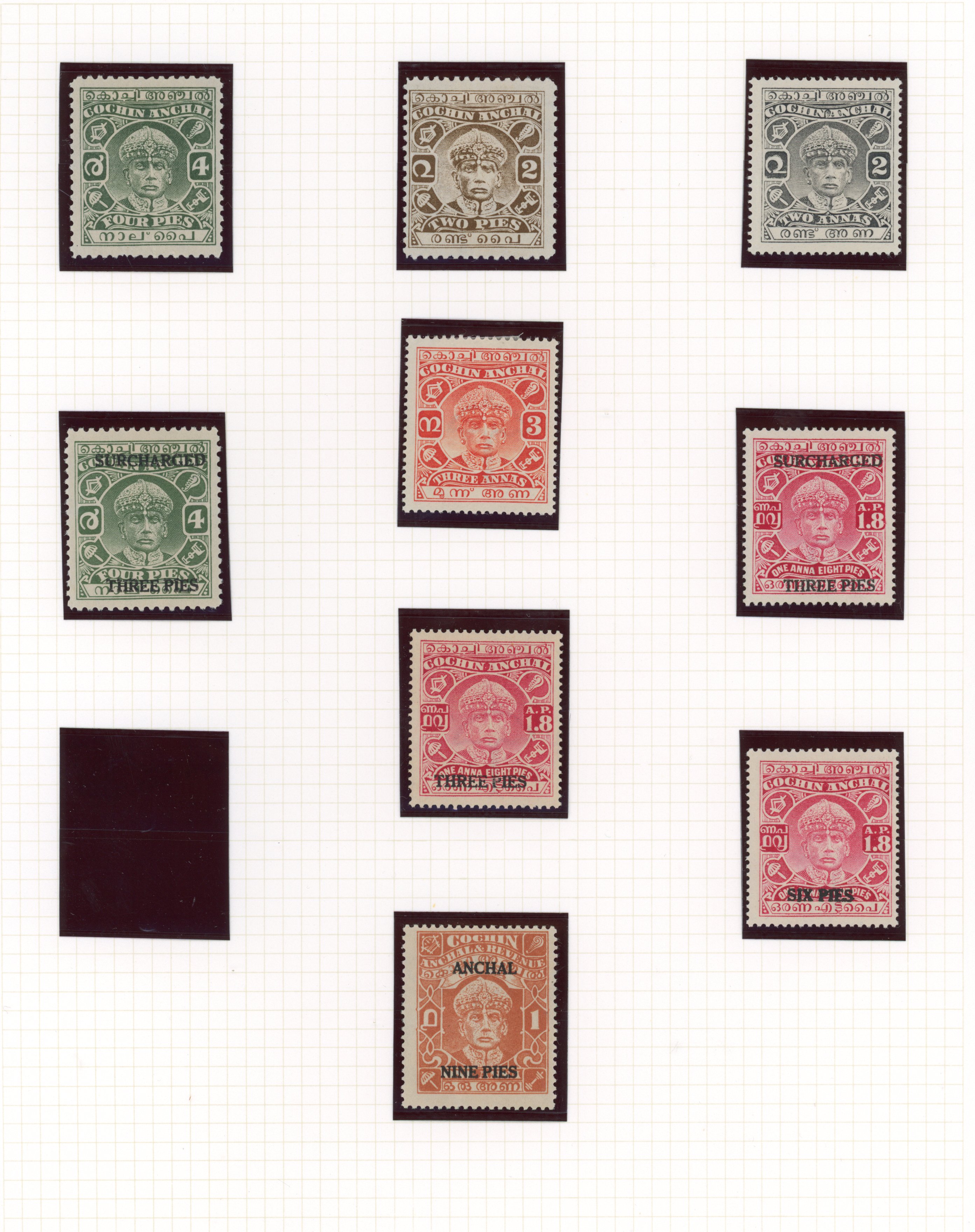 IFS Cochin KGVI mint collection