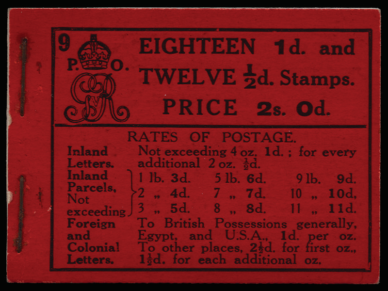 SGBB5 1913 2s0d Booklet edition No.9