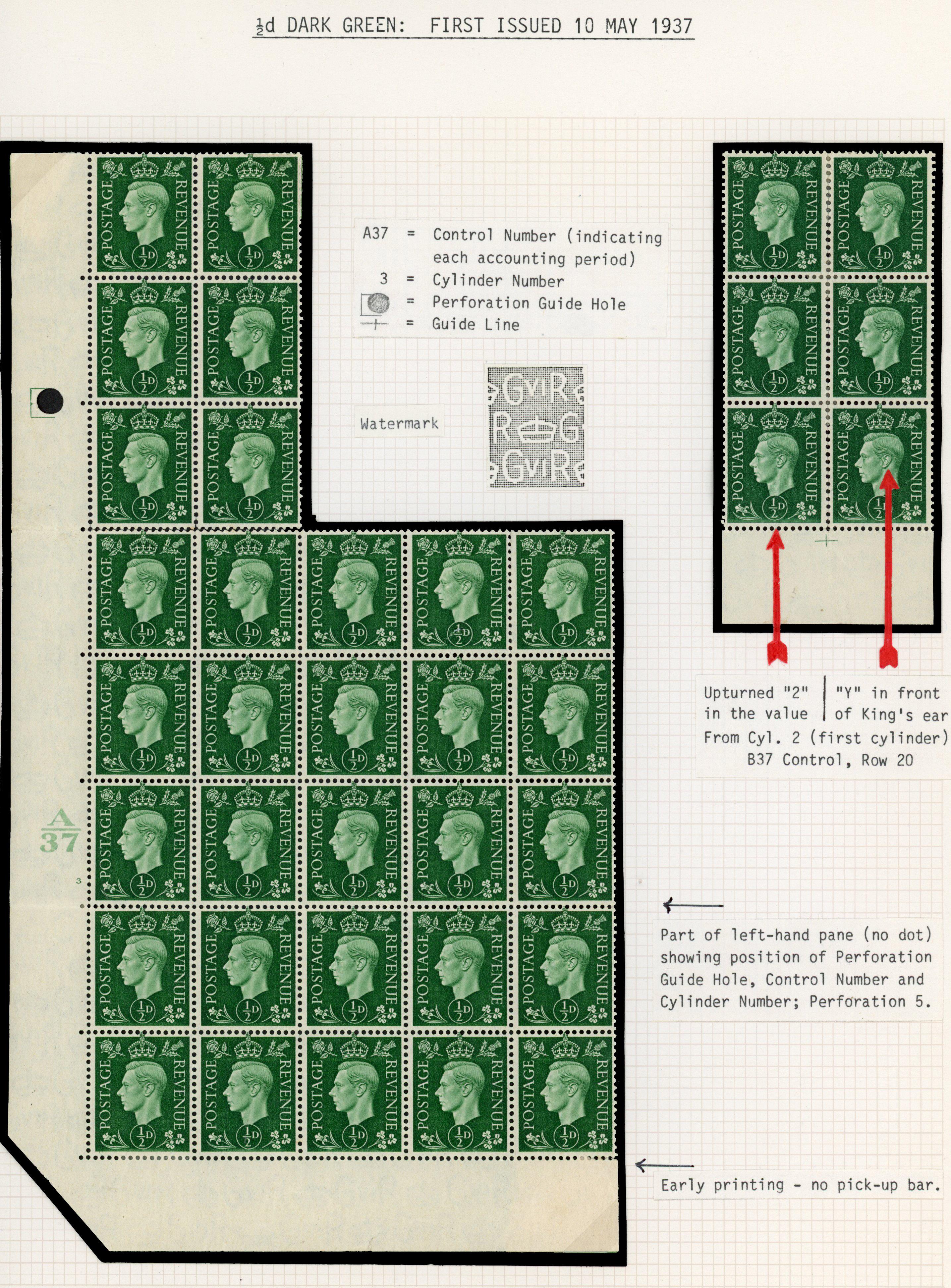 GB SG 462, 485, 503 collection mint