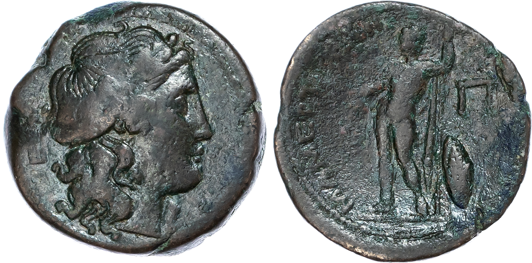 Sicily, Messana, Mamertinoi (c. 220-200 BC) AE Pentonkion, 11.42g.