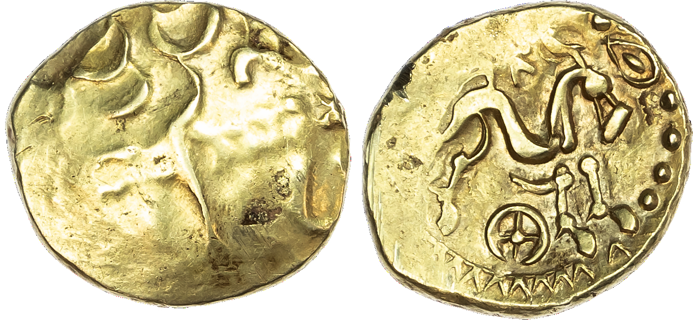 Celtic Gaul, Suessiones (c. 1st Century BC) AV Stater, 6.19g.