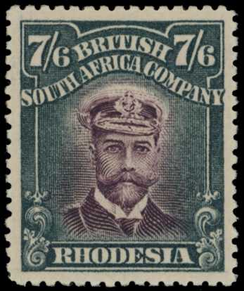 1913-7 7/6d Head Die II, perf 15. Large...