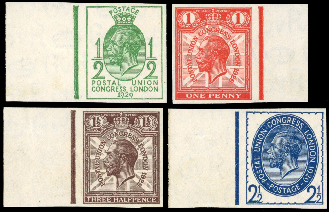 Great Britain 1929 NPM Imprimatur PUC low values set U/M 