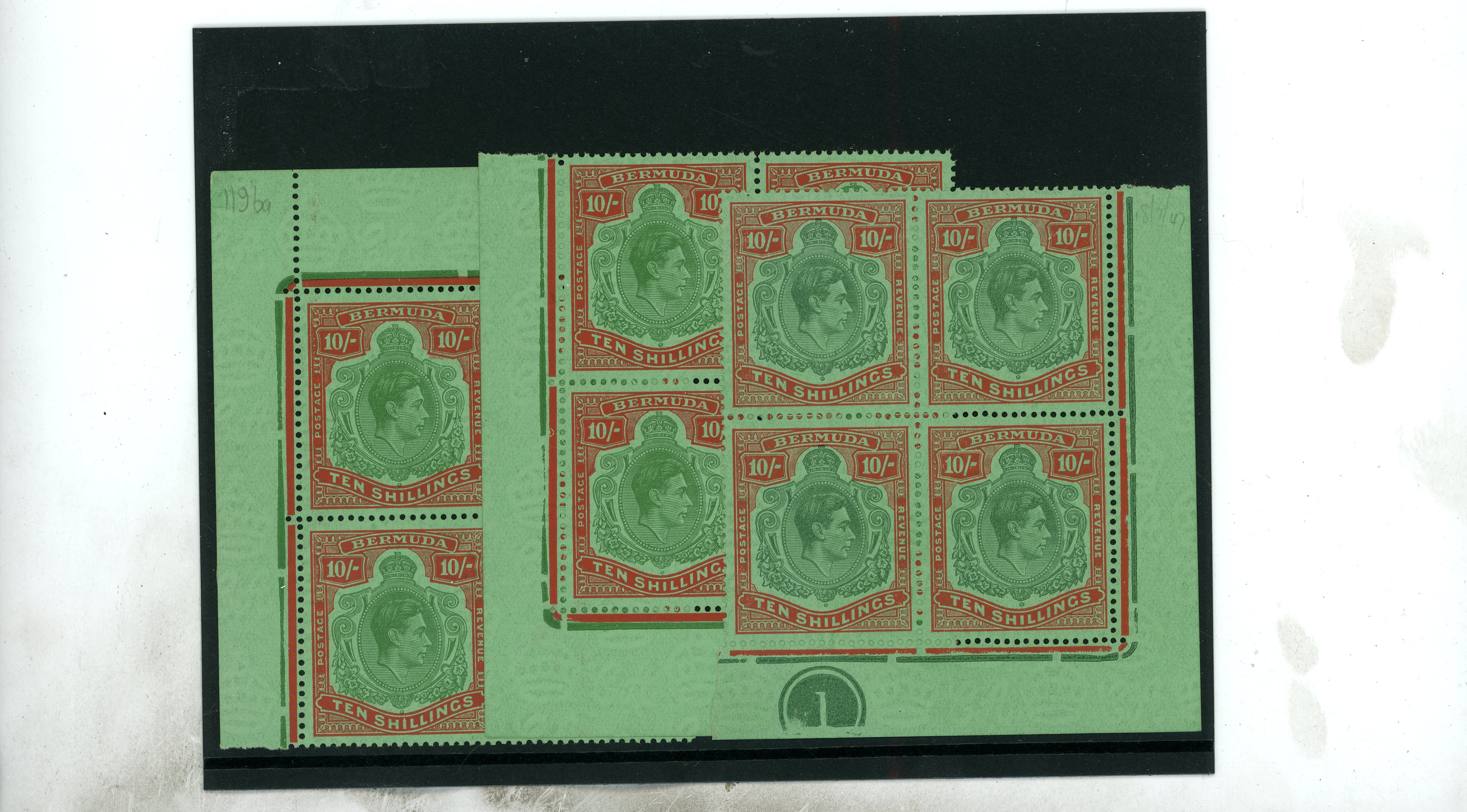 Bermuda SG 119f blocks mint