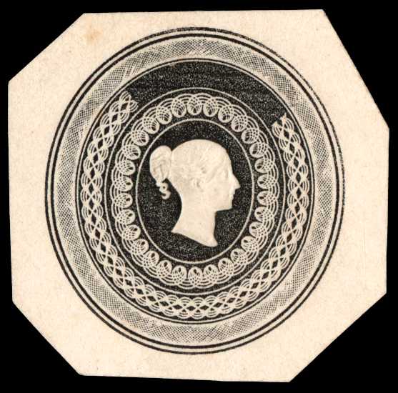 1840 Embossed essay. Very fine example...