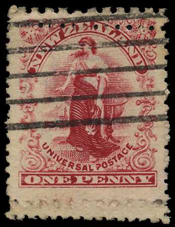 1906 1d deep rose-carmine from new...