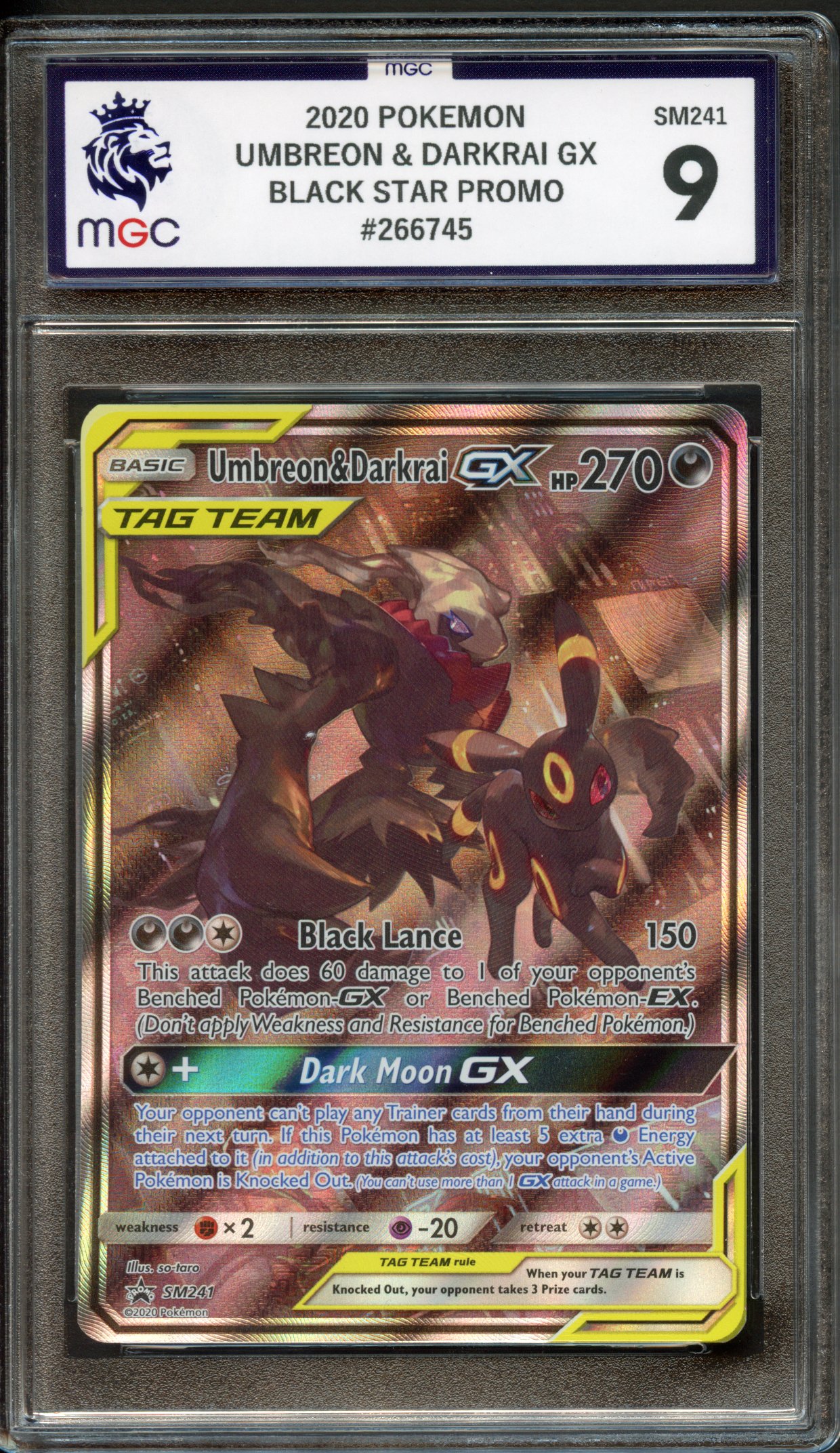 MGC 9 Umbreon & Darkrai SM241 - 2020 Sun & Moon Promo