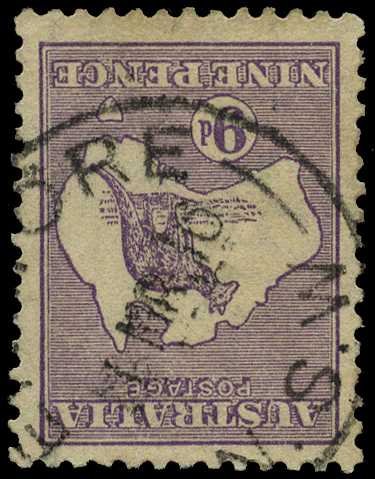 Second Watermark: 1915 9d violet Die...
