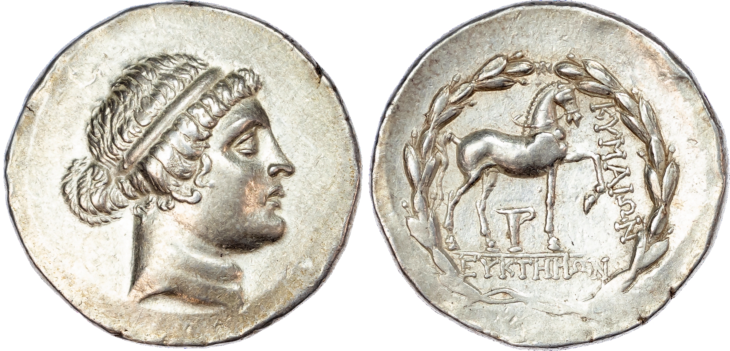 Aeolis, Kyme (c. 165-140 BC) AR Tetradrachm, Stephanophoric type, Euktemon, magistrate, 16.85g.