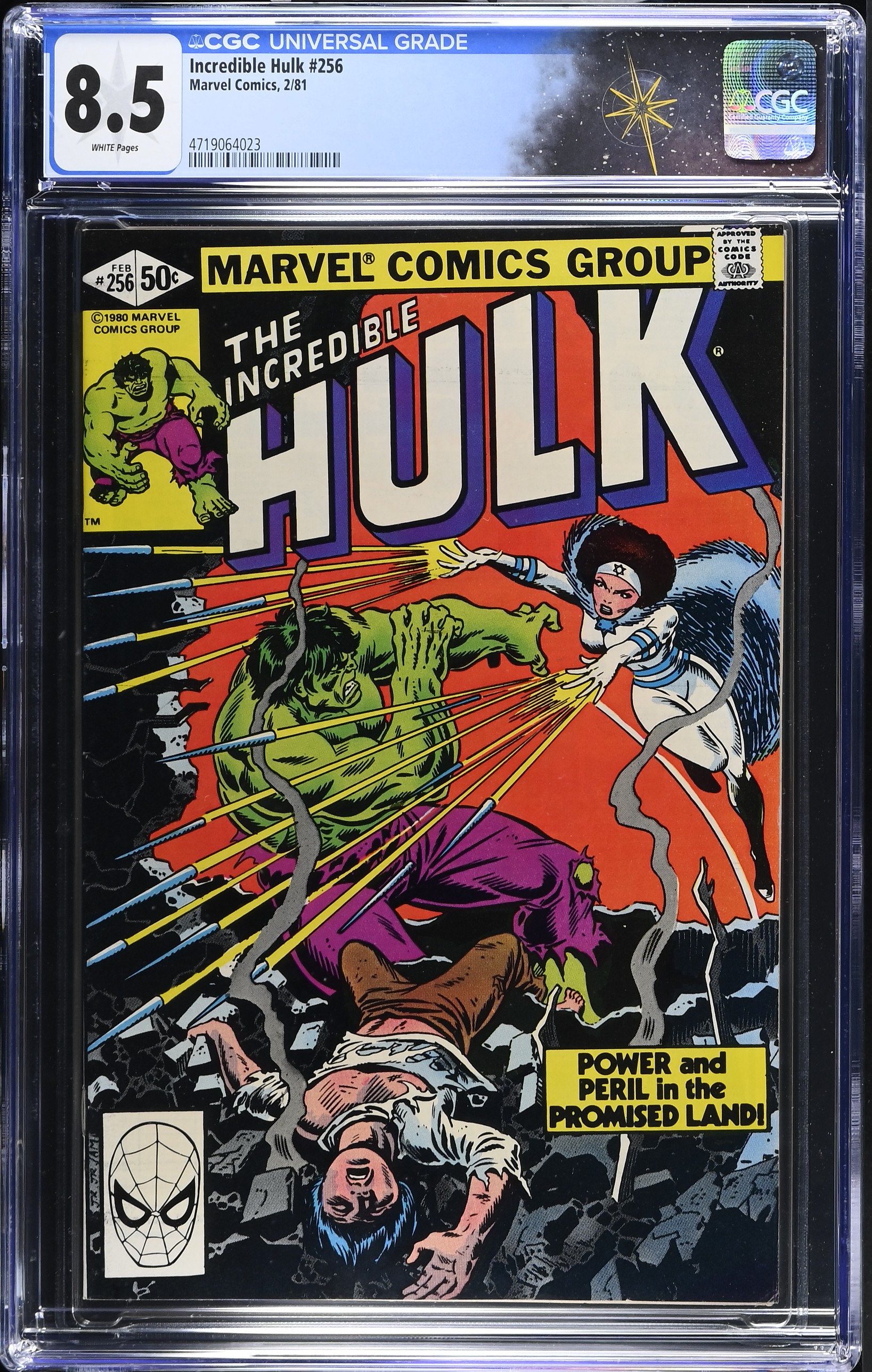Incredible Hulk #256 CGC 8.5 "Power in the Promise Land!" 1st Full Appearance of Sabra (Marvel Comics, 1981) White Pages